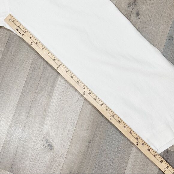 Lauren Ralph Lauren Linen Sailor Button Wide Leg Crop Trouser Pants White 6 - Picture 13 of 14